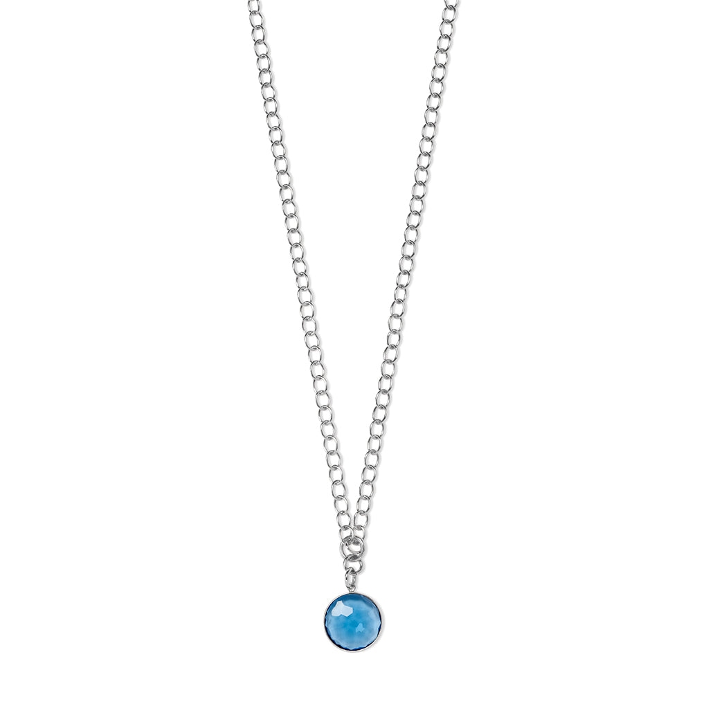 ANDRA long Necklace Skyblue Quarz