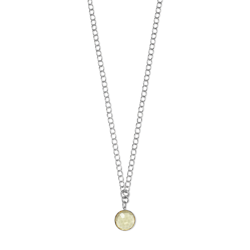 ANDRA long Necklace Lemonquarz