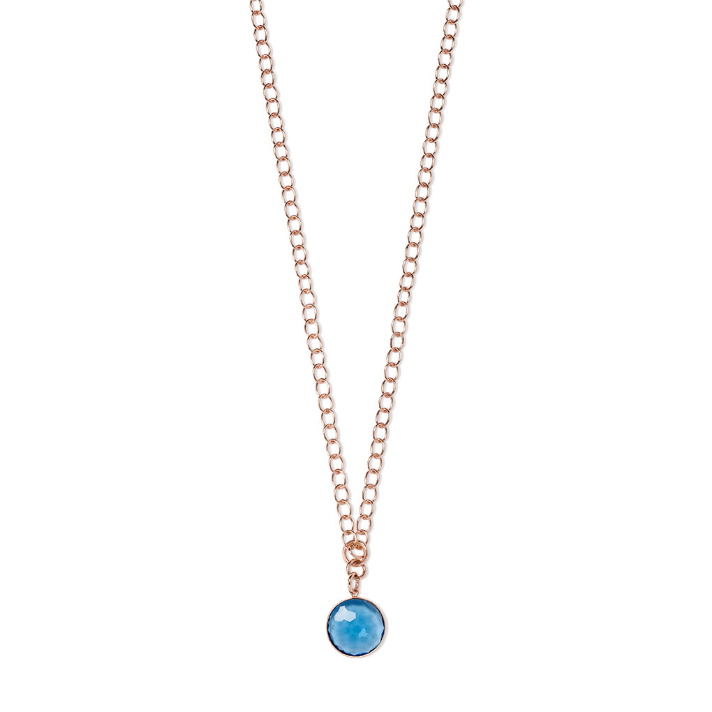 ANDRA long Necklace Skyblue Quarz