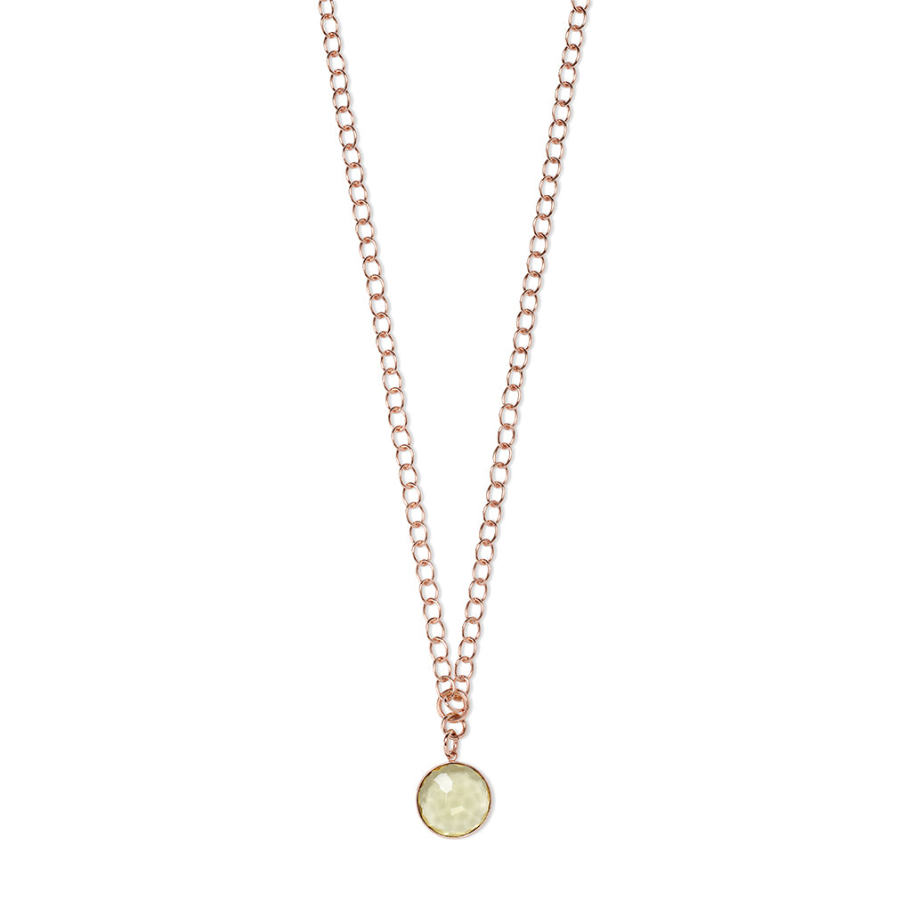 ANDRA long Necklace Lemonquarz