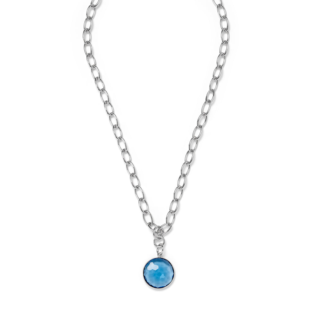 ANDRA short Necklace Skyblue Quarz