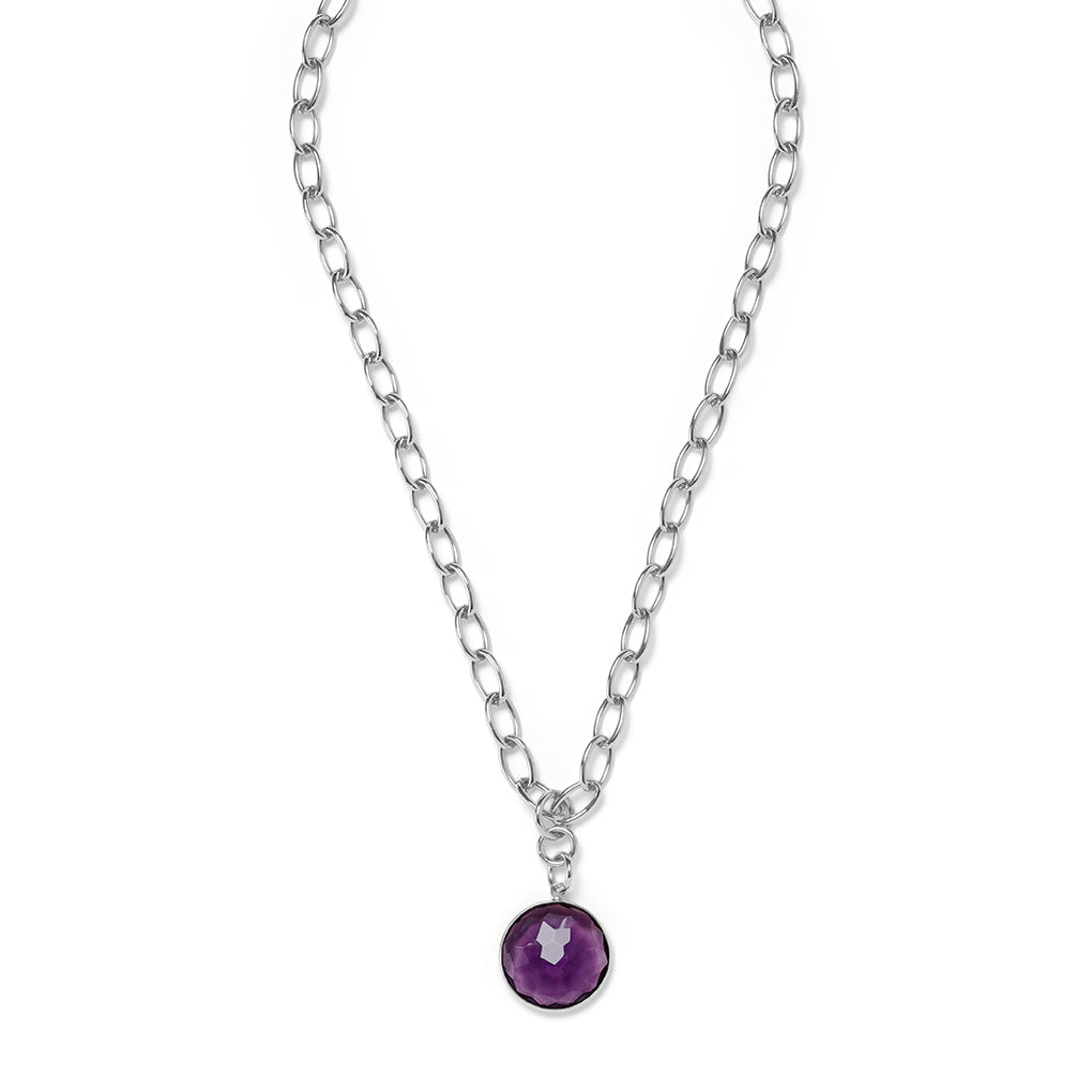 ANDRA short Necklace Amethyst