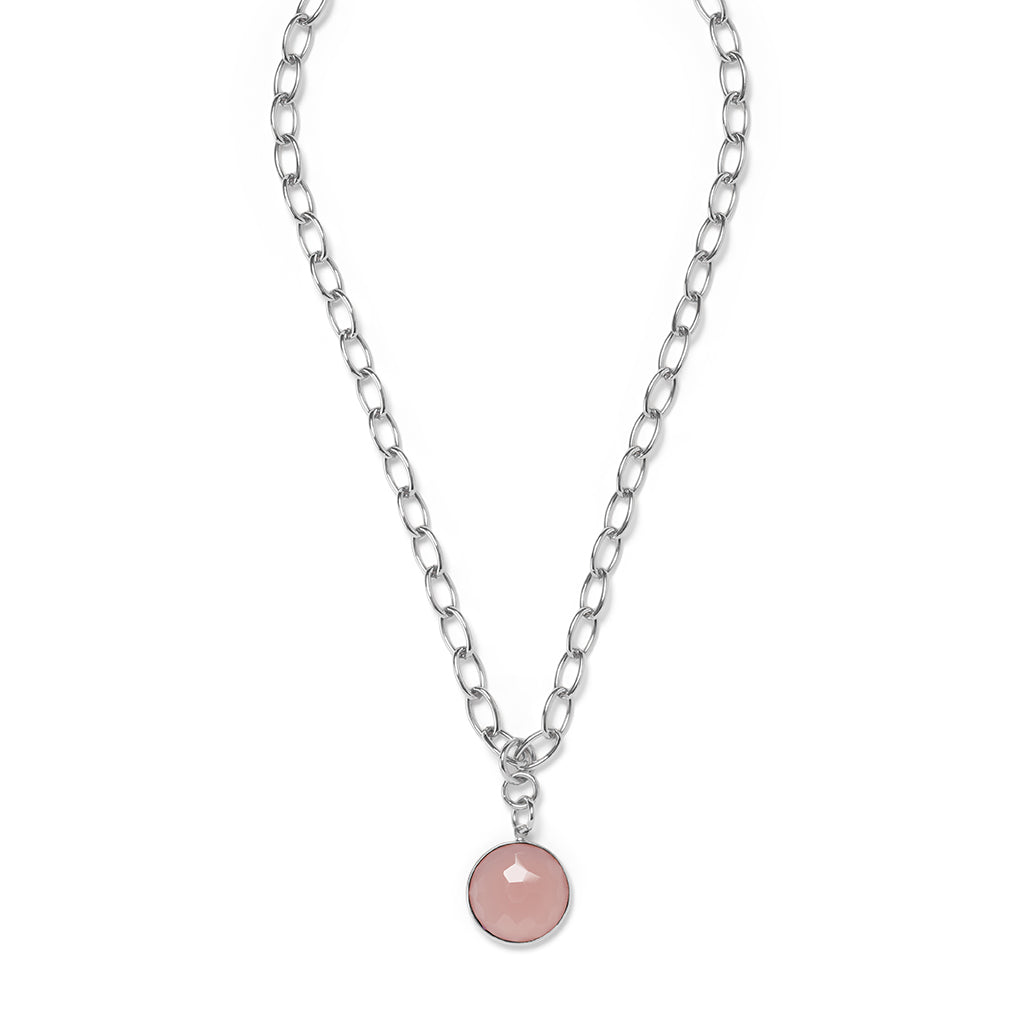 ANDRA short Necklace Rosenquarz