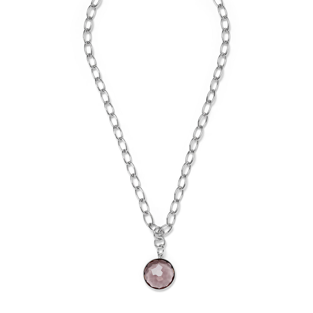 ANDRA short Necklace Plumquarz