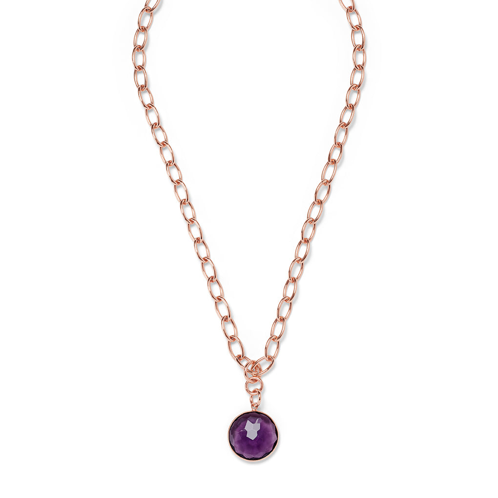 ANDRA short Necklace Amethyst