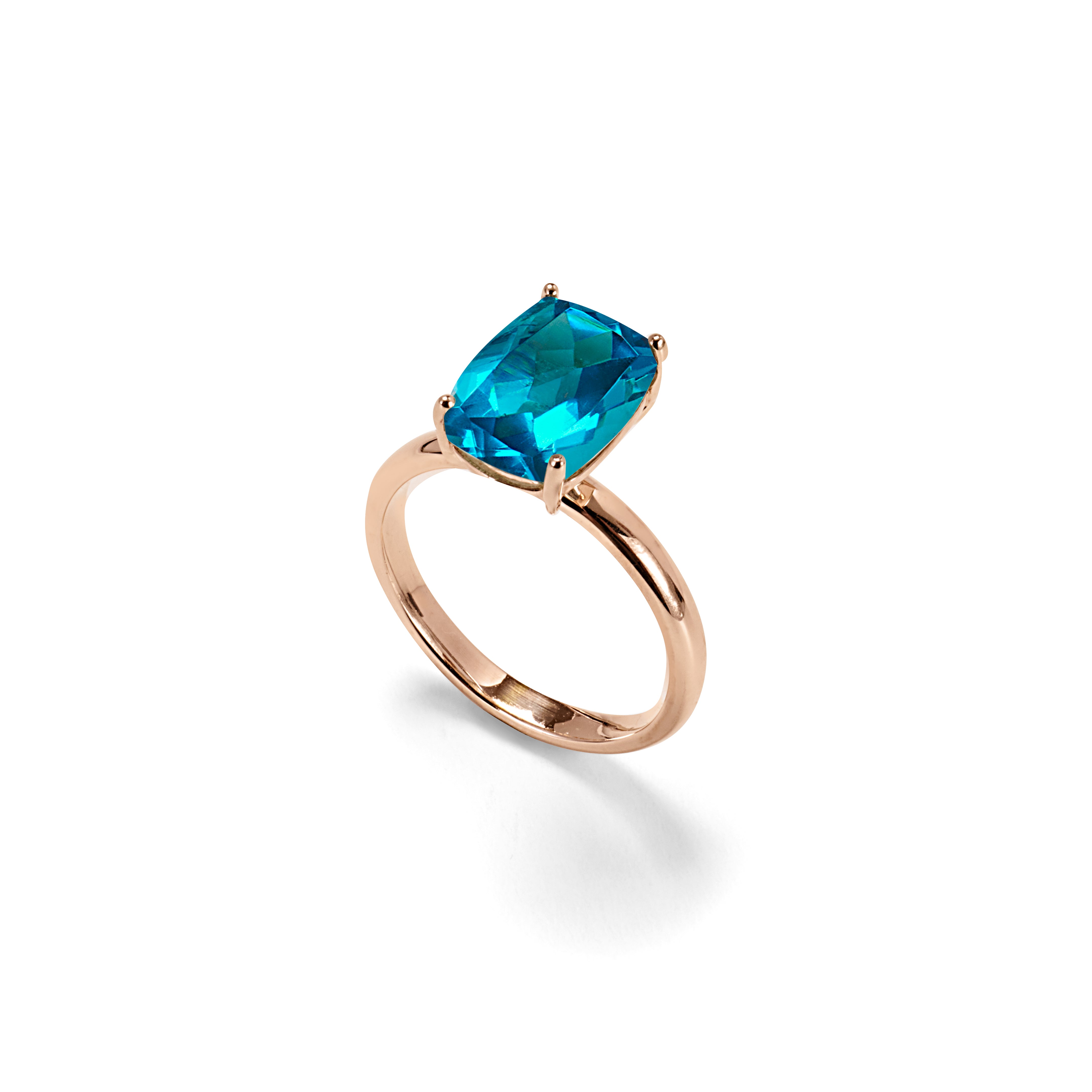 Ring ANNE Tealblue Quarz