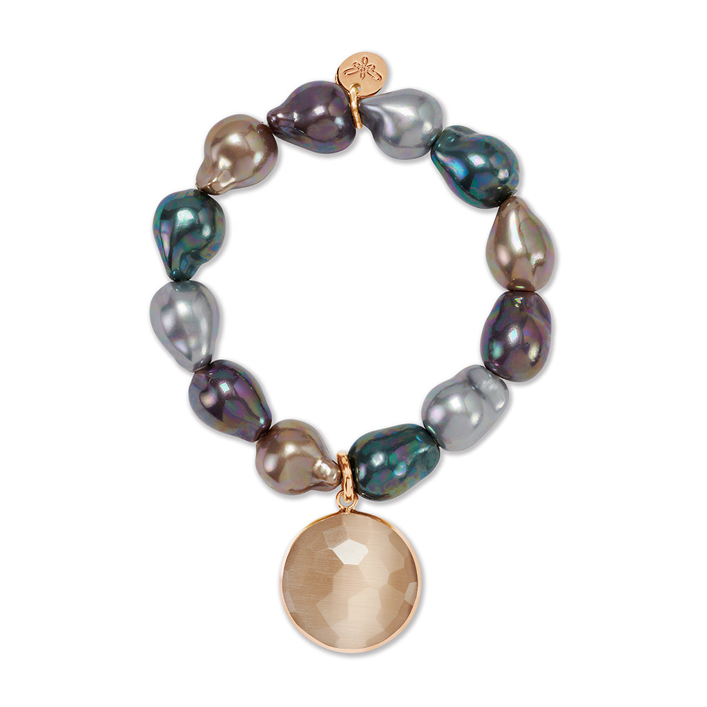 ANRI Bracelet roségold, tahiti, Cateye Stone