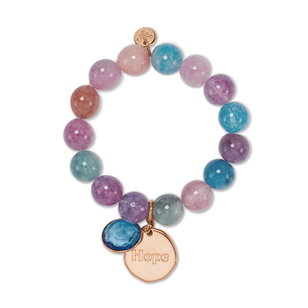 BAHIA Bracelet 'HOPE' roségold, shore