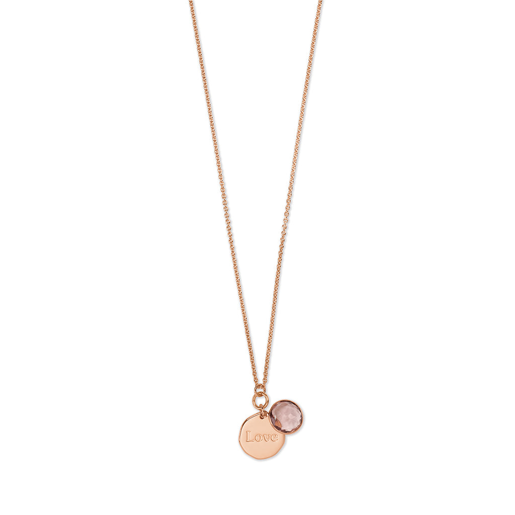 BELIEVE IN... 'LOVE' Necklace, roségold