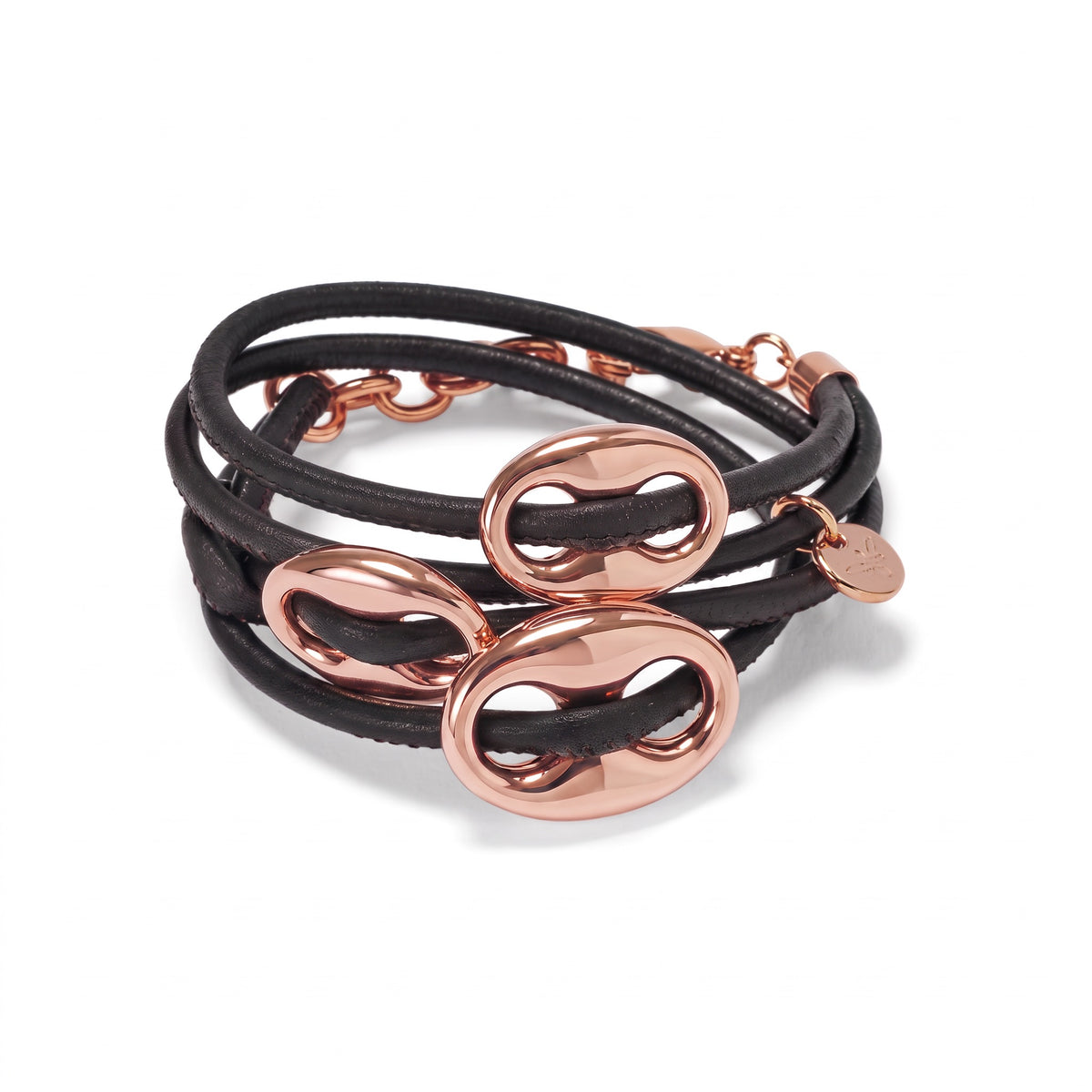 BREEZE Bracelet roségold, black