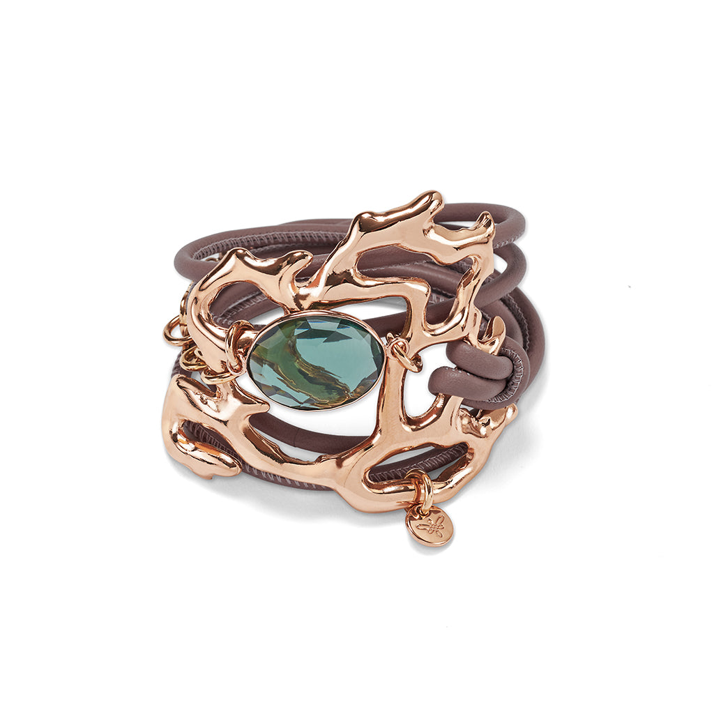 COAST Bracelet roségold, Prasiolith