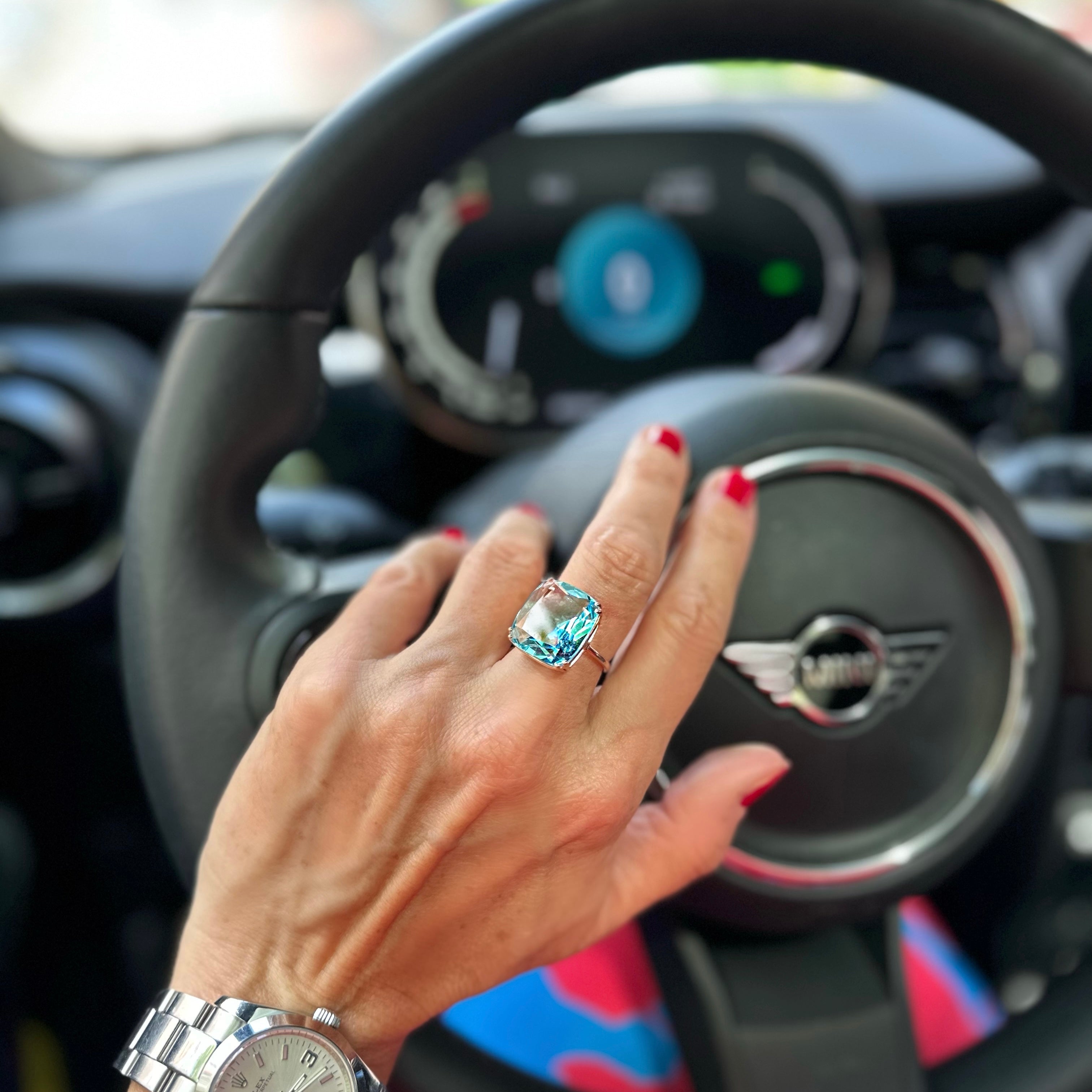 Ring LIVIA Lemonquarz