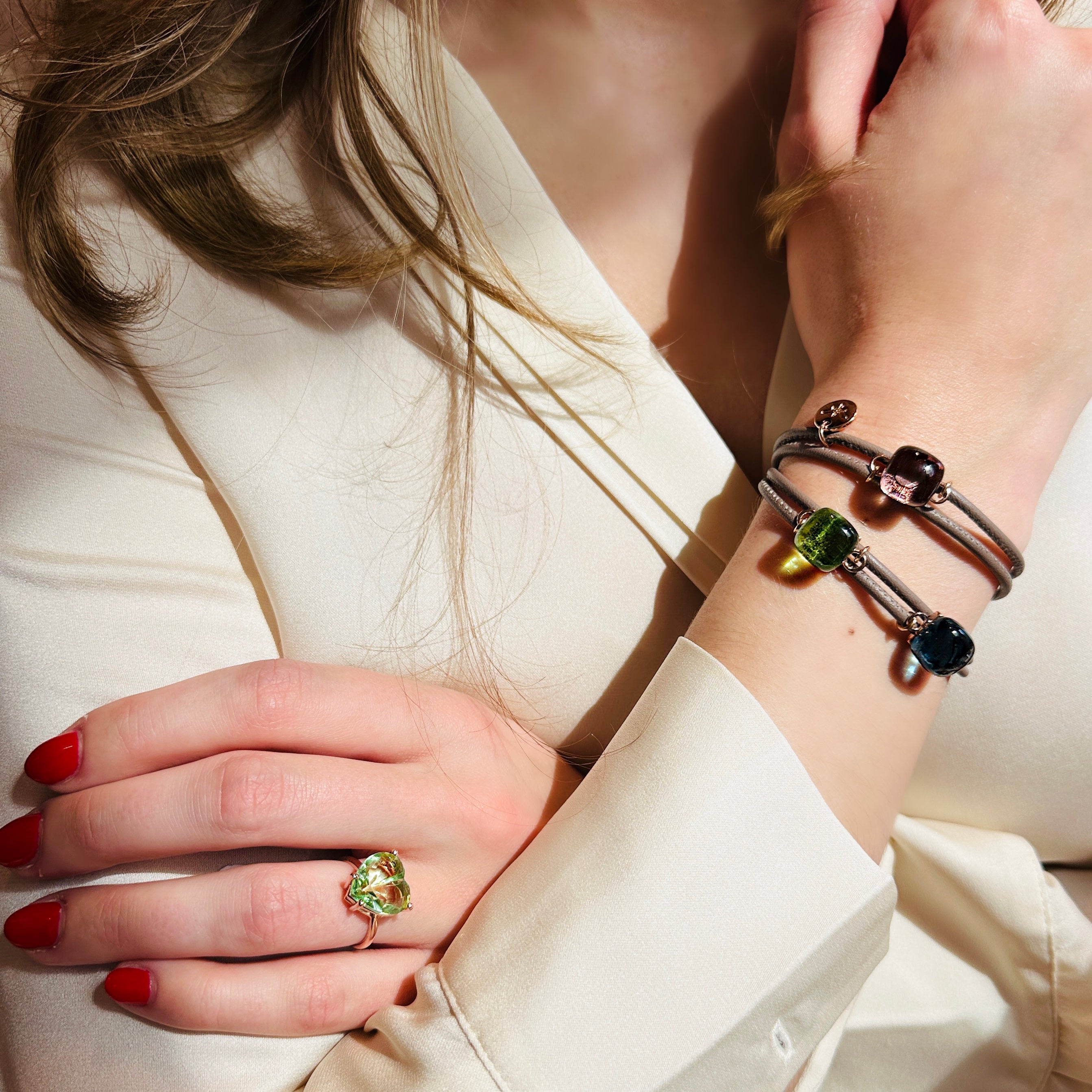 Ring LOVE ME Prasiolith