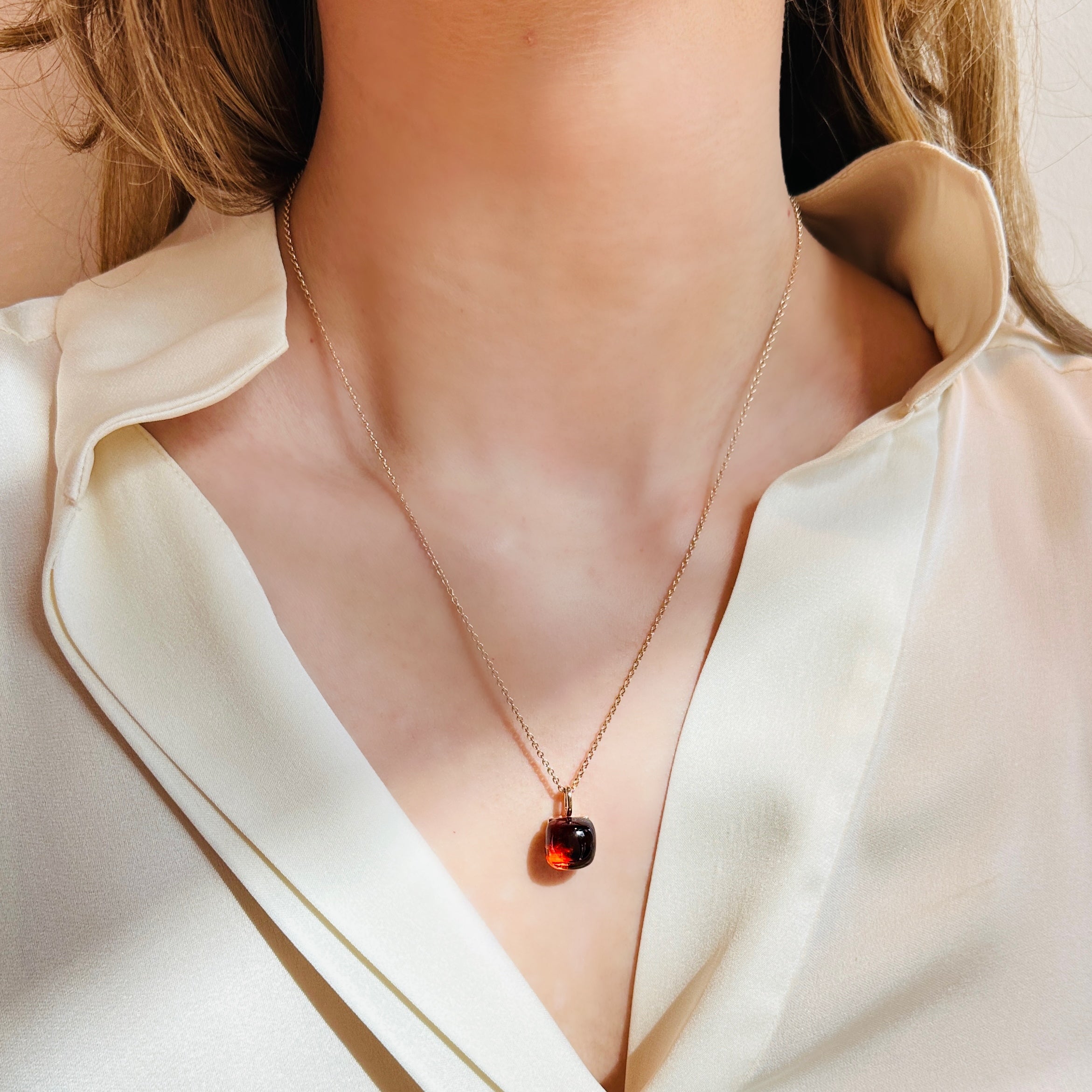 LOULAH Necklace Cognac Quarz