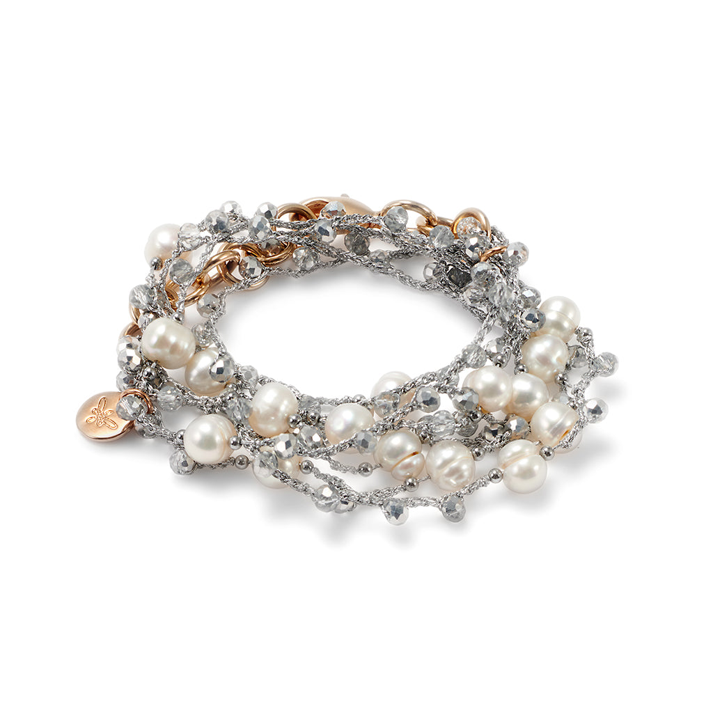 FLAKE Bracelet silver, roségold