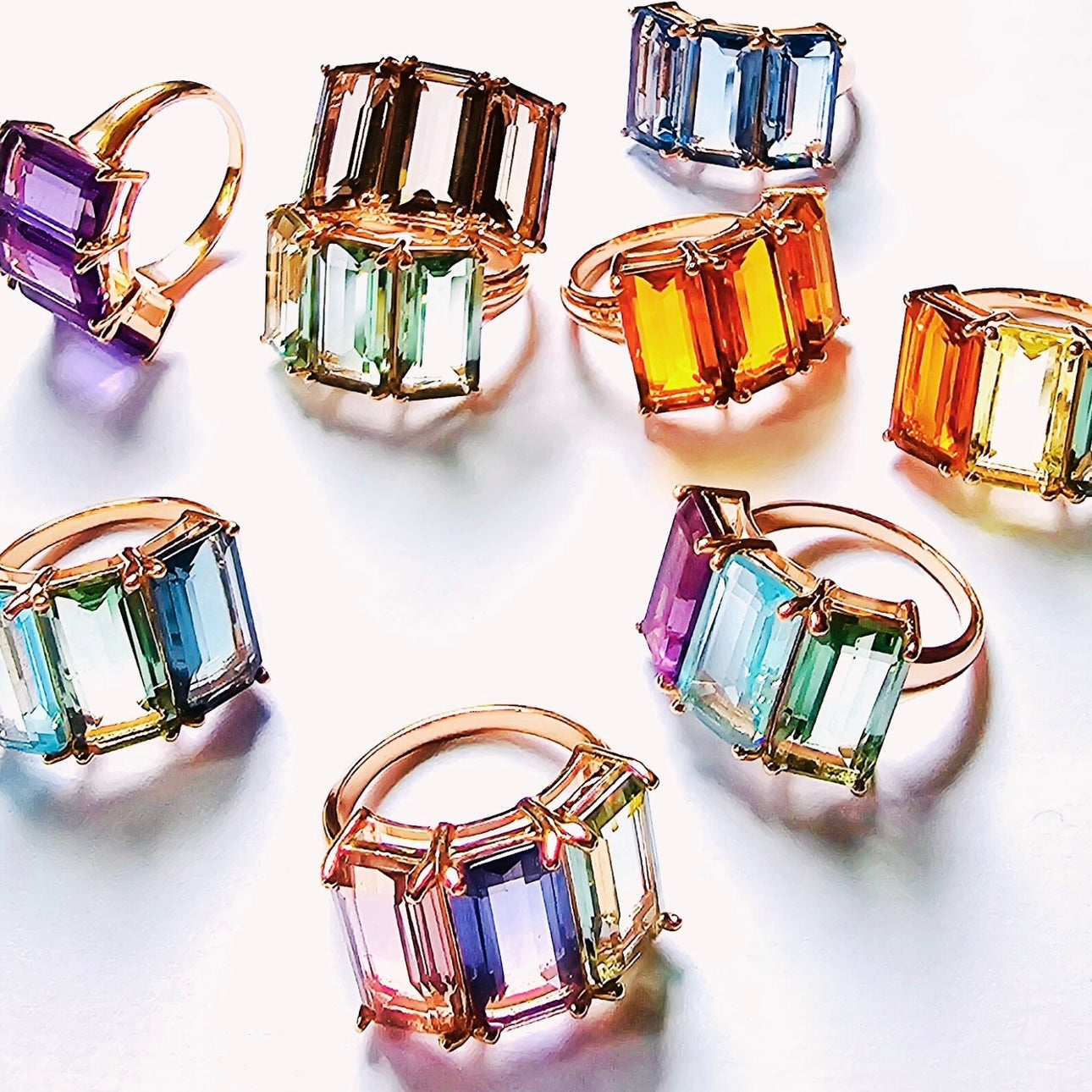 Ring NOA Cognac Quarz, roségold