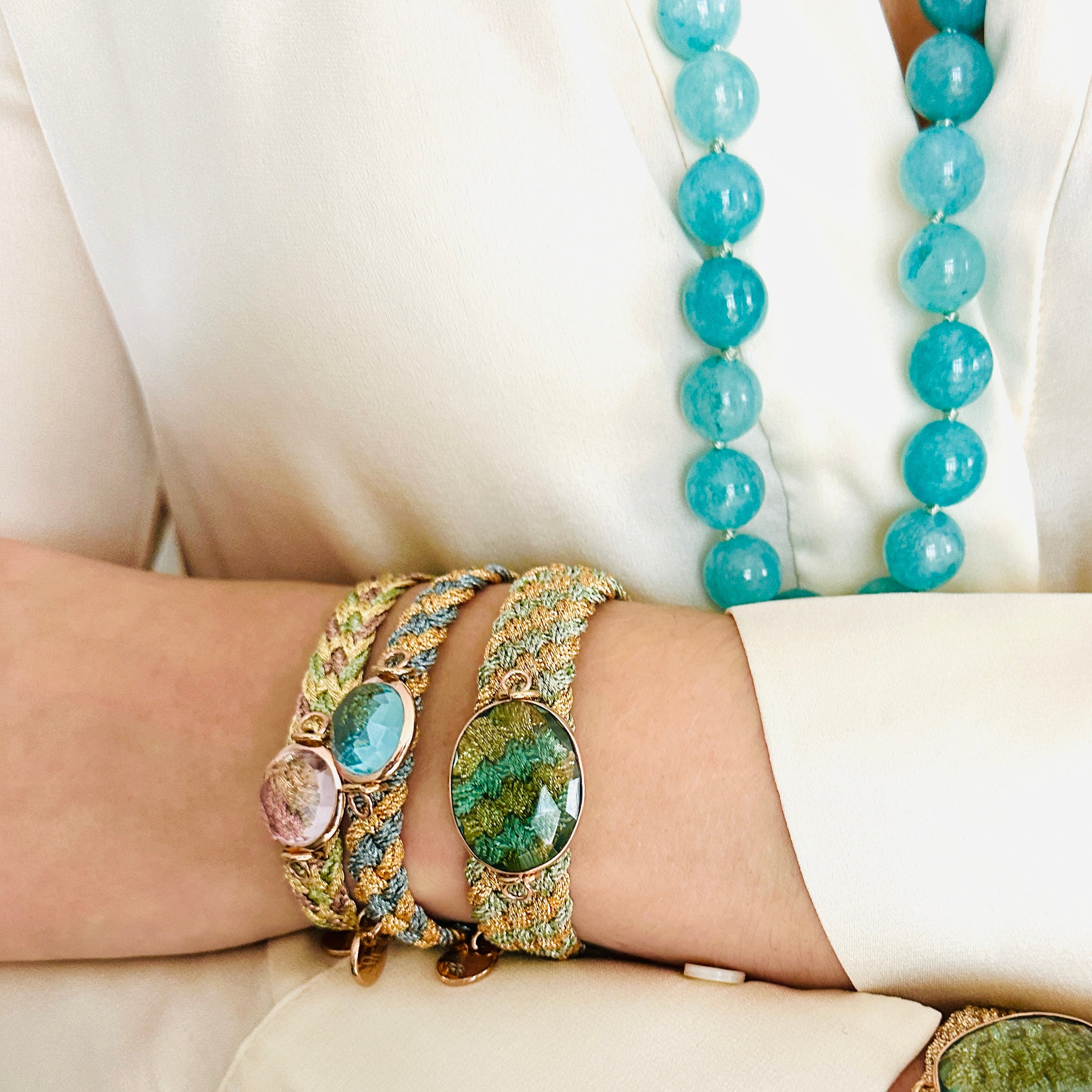 SAVA Prasiolith, roségold