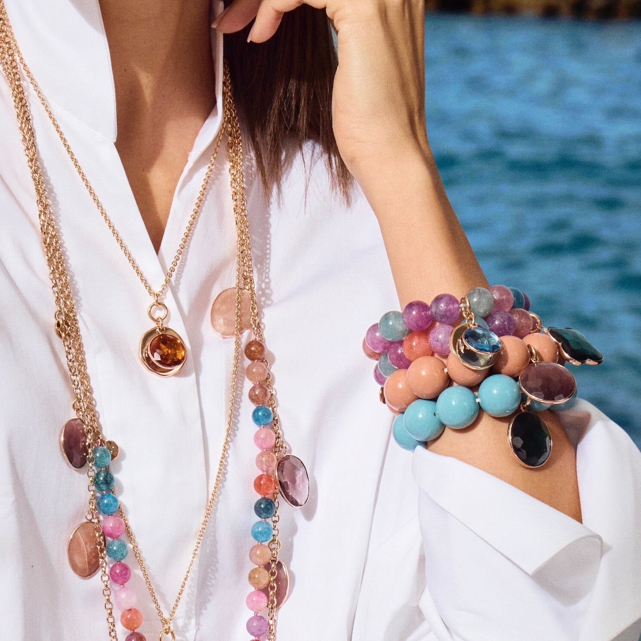 BAHIA Bracelet 'LOVE' roségold, reef