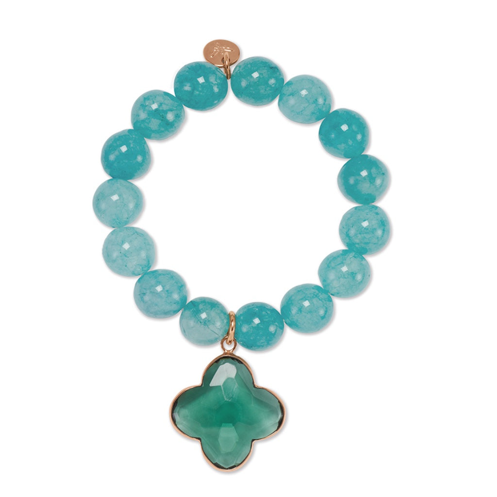 BONNIE Bracelet roségold, aqua