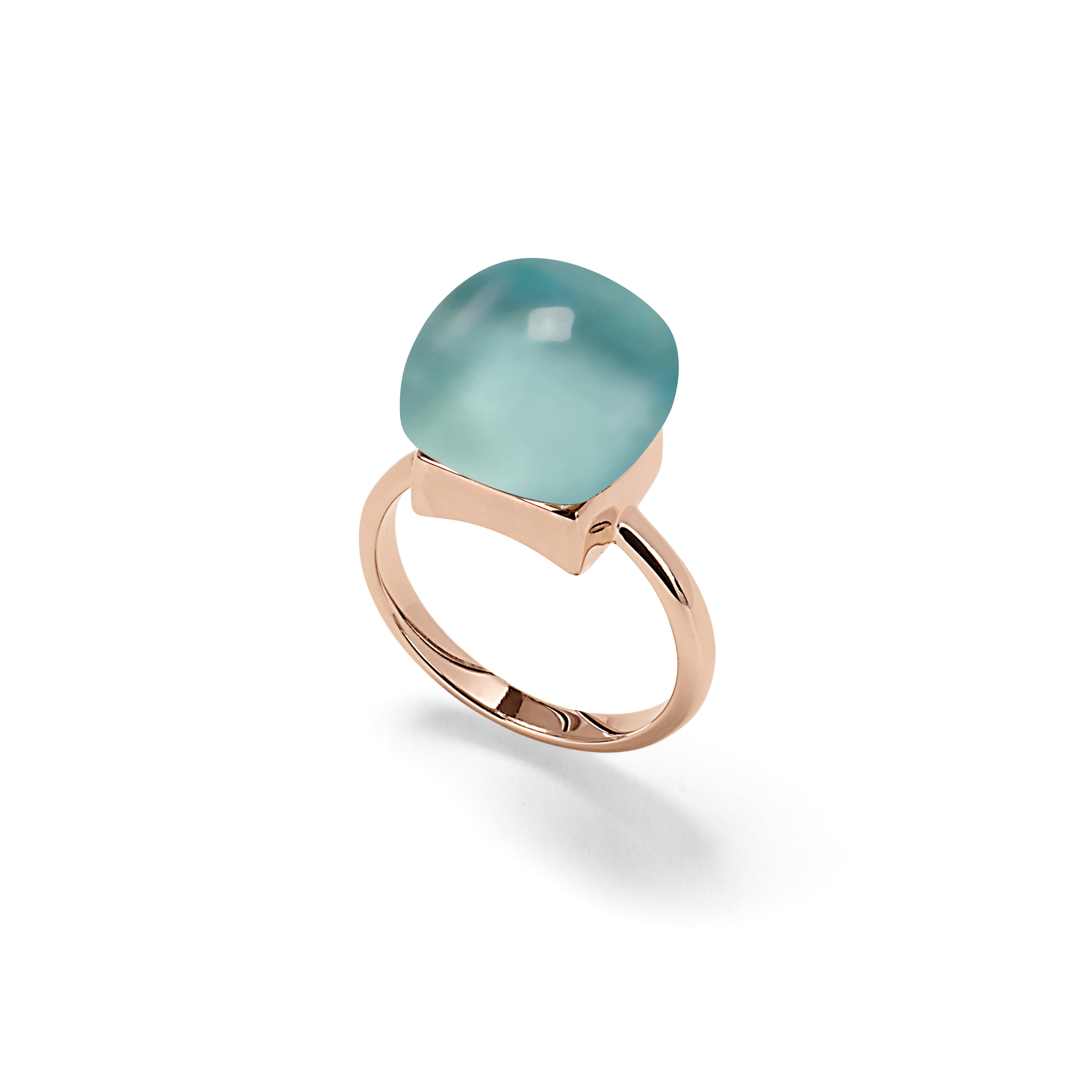 Ring LINYA Aquamarin Quarz