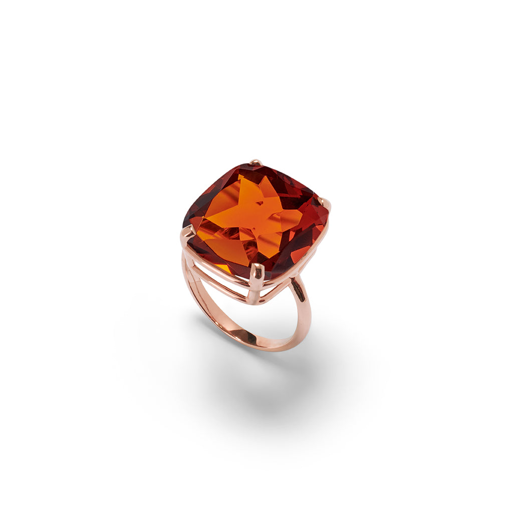 Ring LIVIA Cognac Quarz