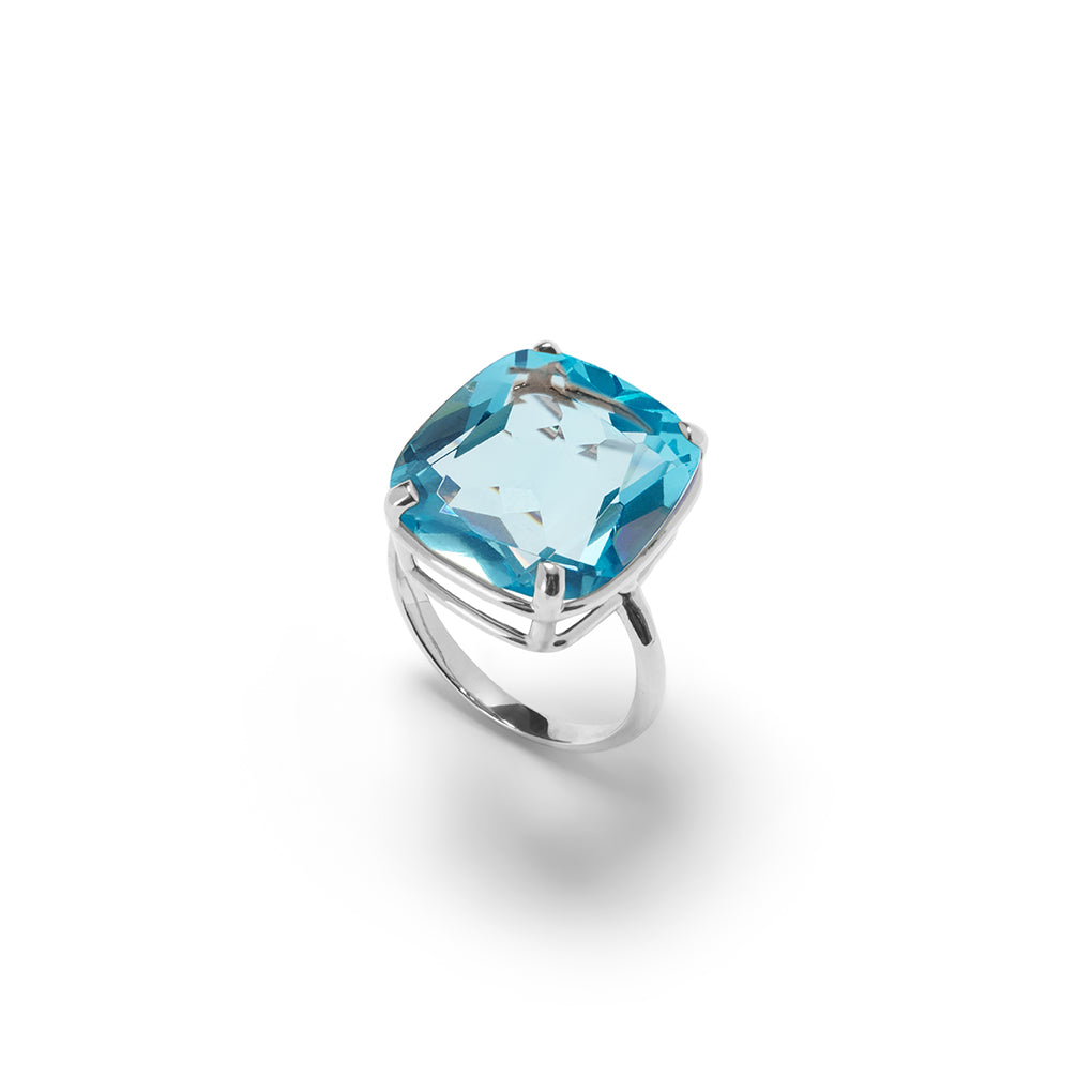 Ring LIVIA Aquamarin Quarz