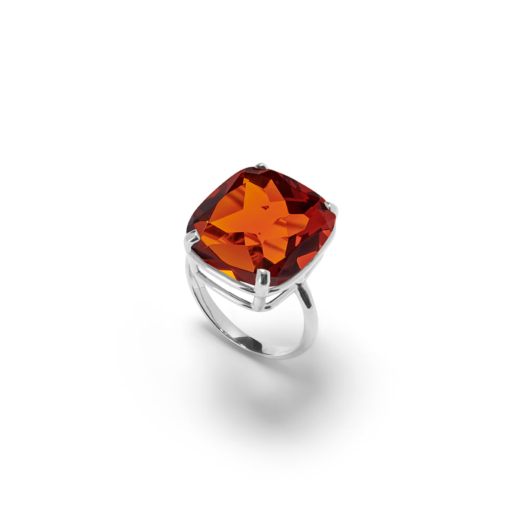 Ring LIVIA Cognac Quarz