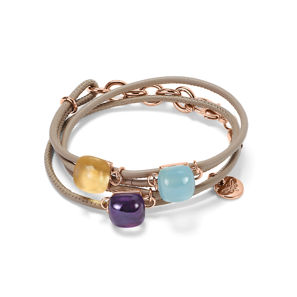 LIZ Bracelet roségold, helltaupe