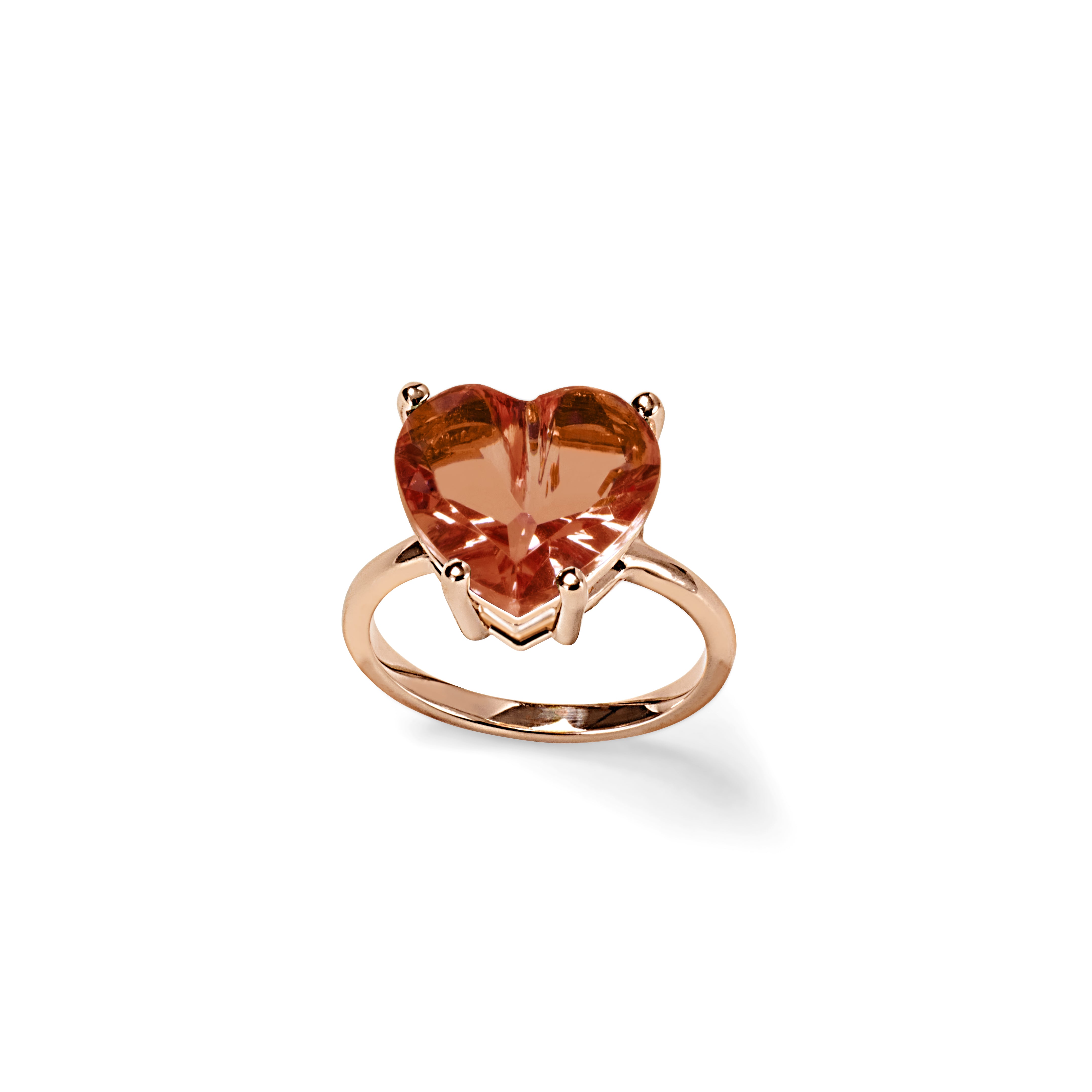 Ring LOVE ME Cognac Quarz