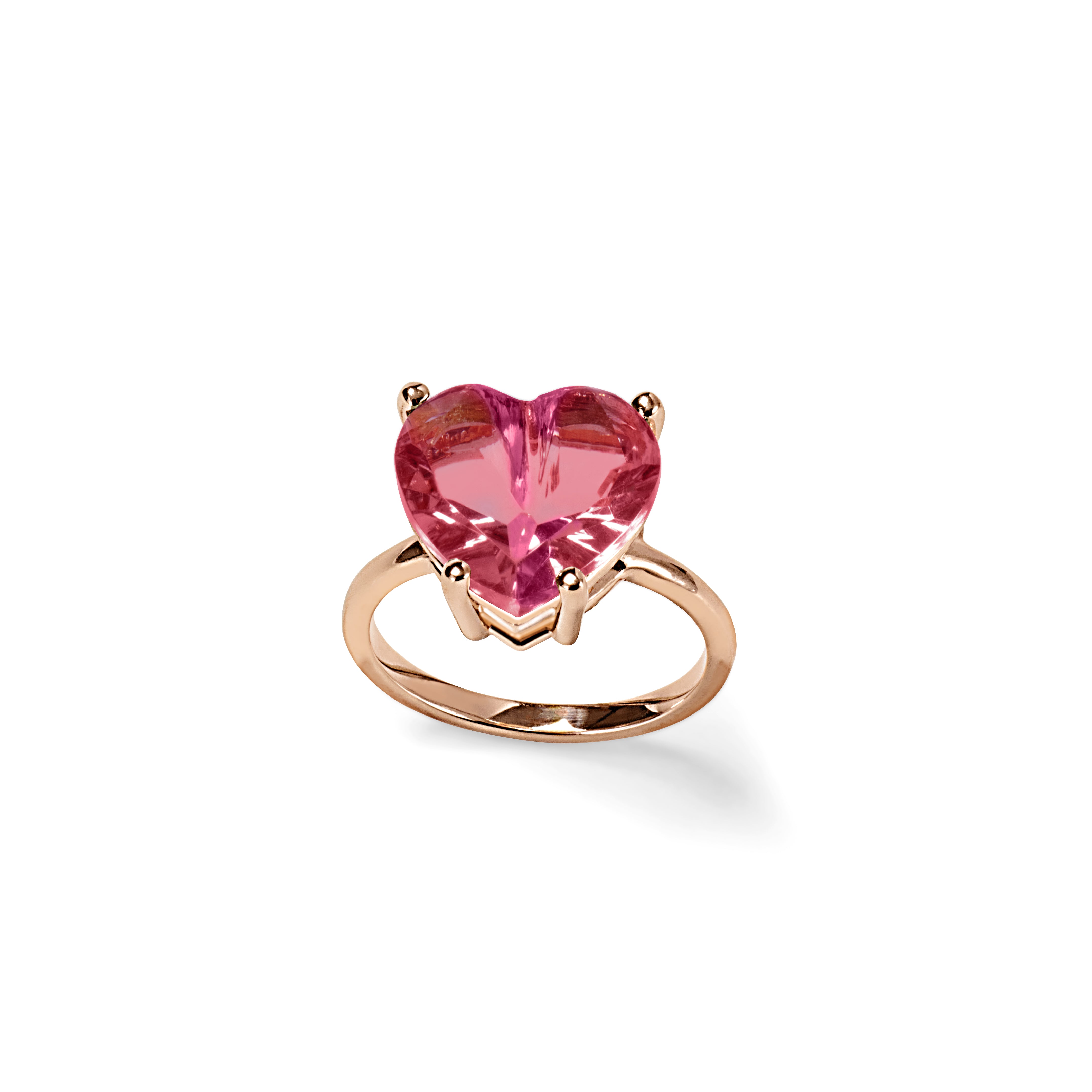 Ring LOVE Pink Quarz