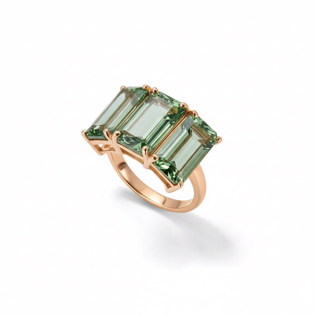 Ring NOA Prasiolith, roségold