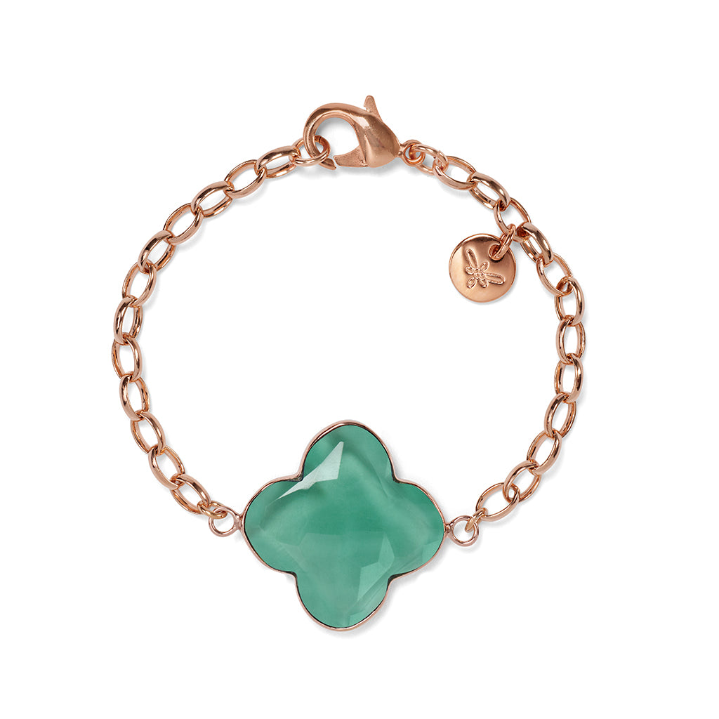 RACHEL Bracelet Prasiolith, roségold
