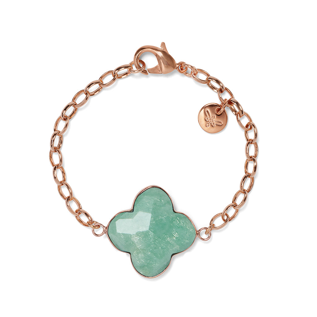 RACHEL Bracelet Amazonit, roségold