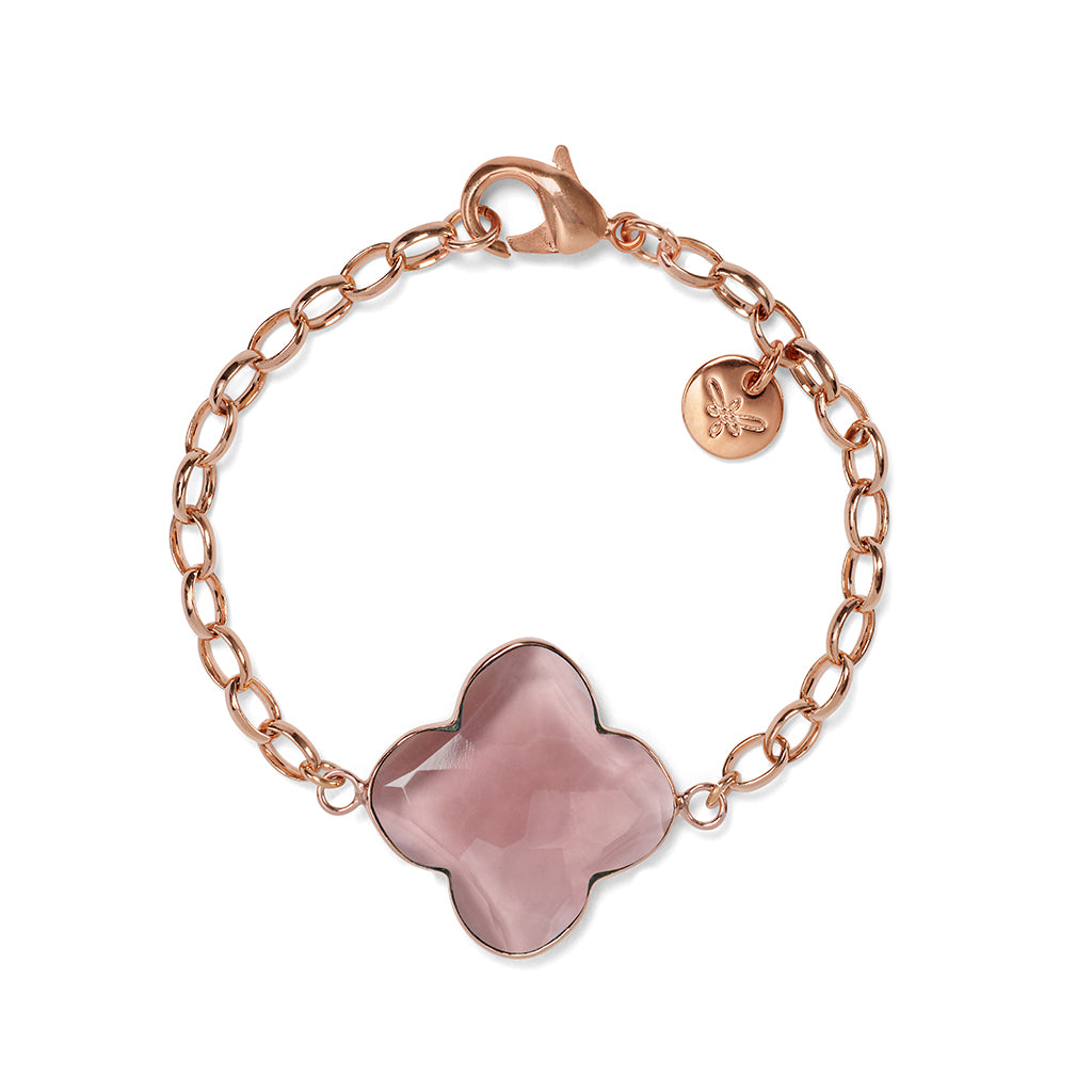 RACHEL Bracelet Plum Quarz, roségold