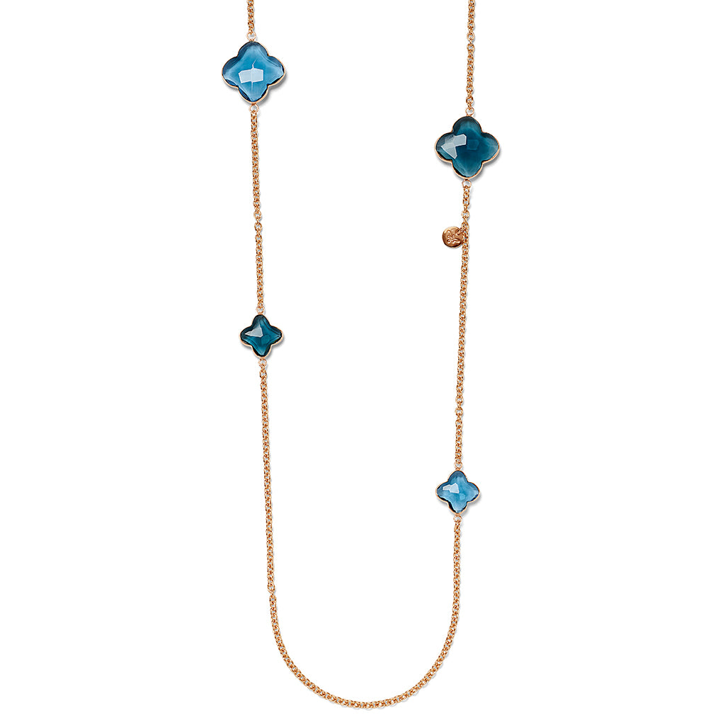 RIVA Necklace roségold, blue