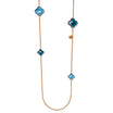 RIVA Necklace roségold, blue