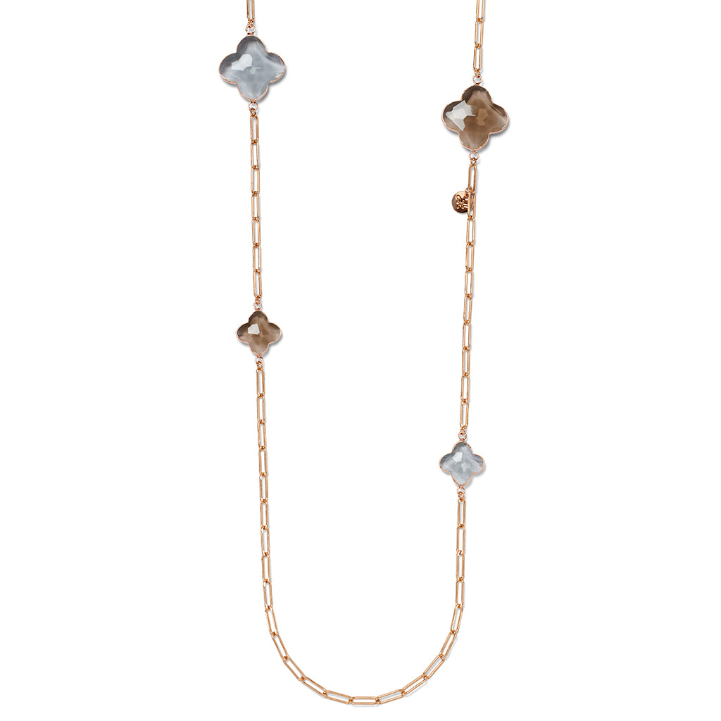 RIVA Necklace roségold, grey