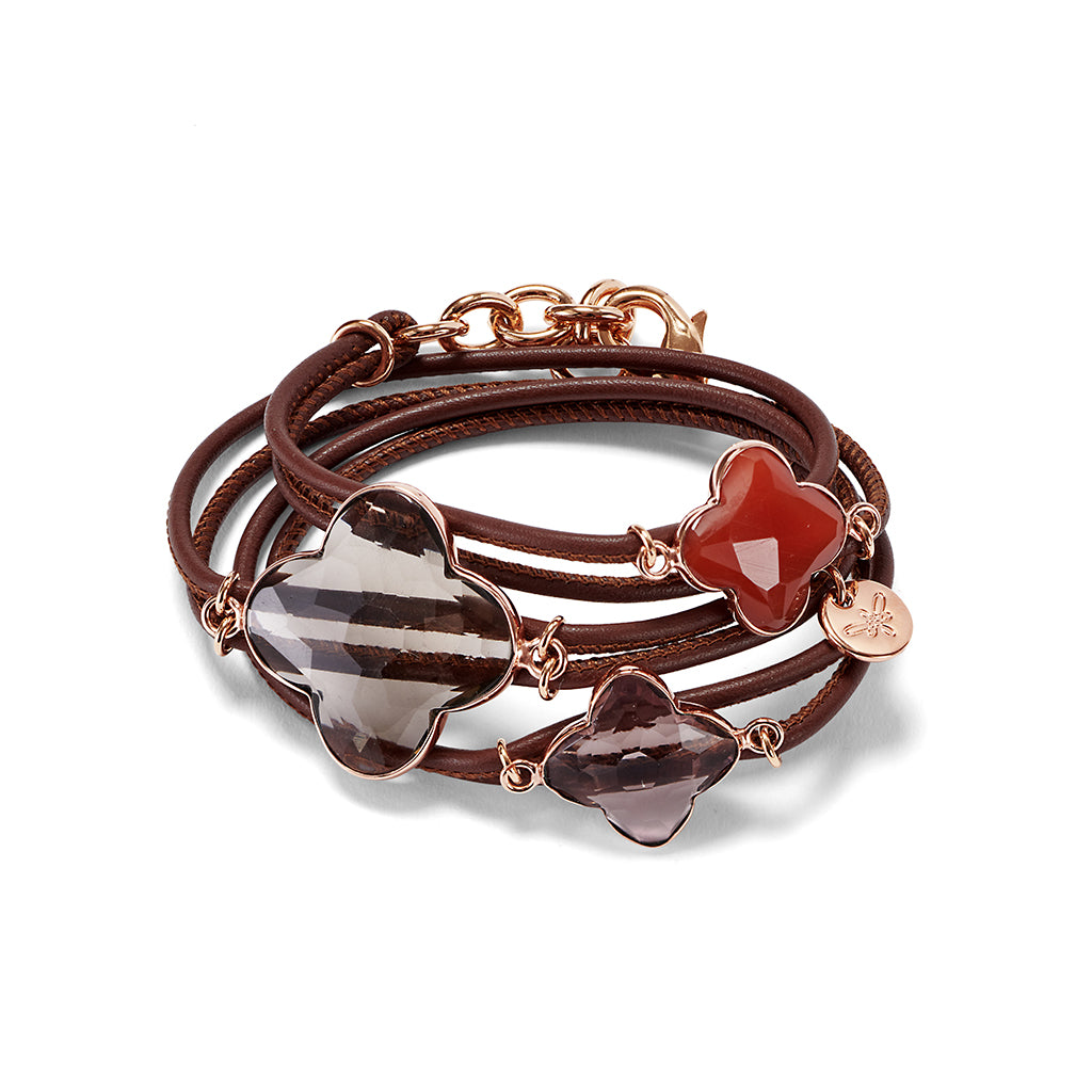 ROMY Bracelet roségold, cognac