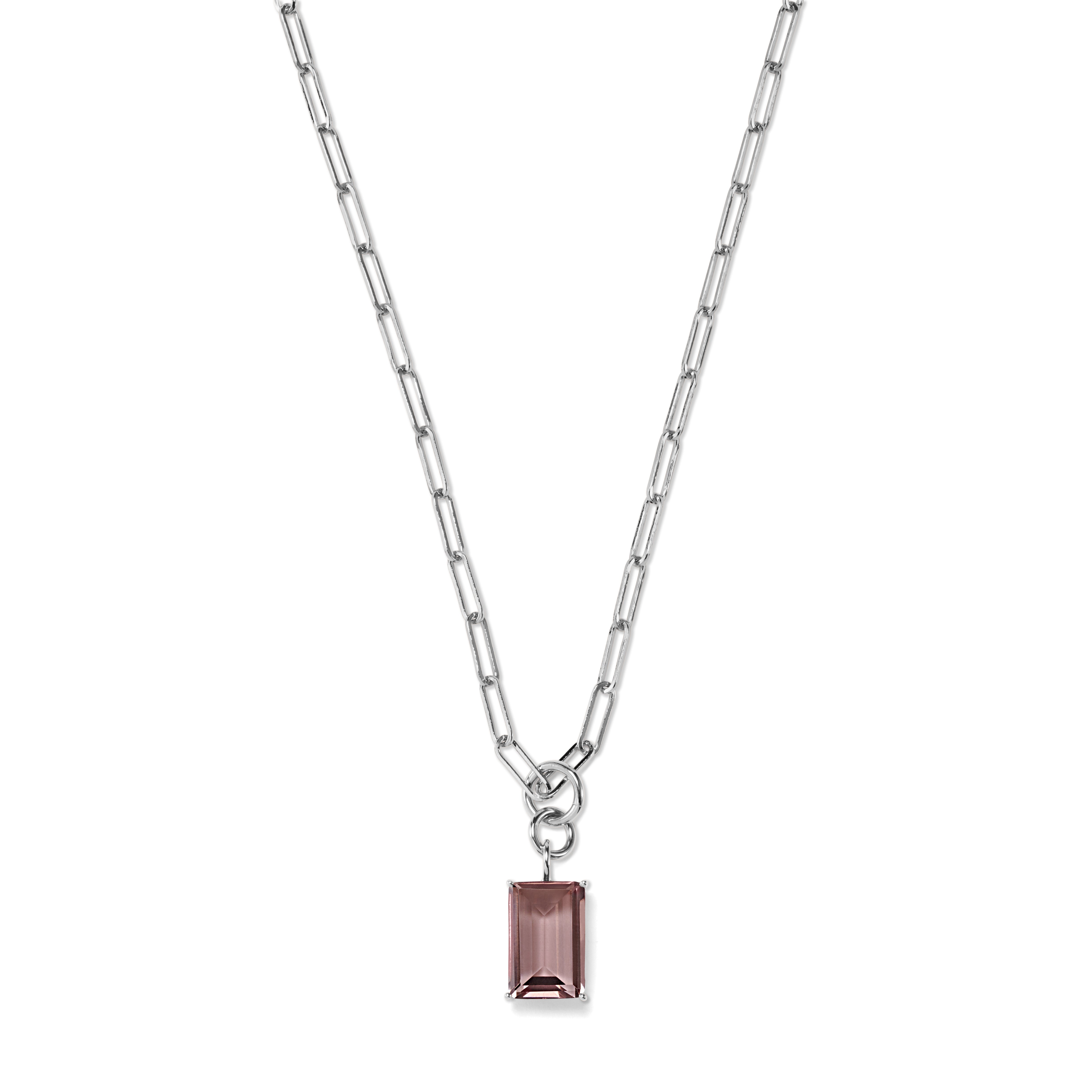 RUBY Necklace Plum Quarz