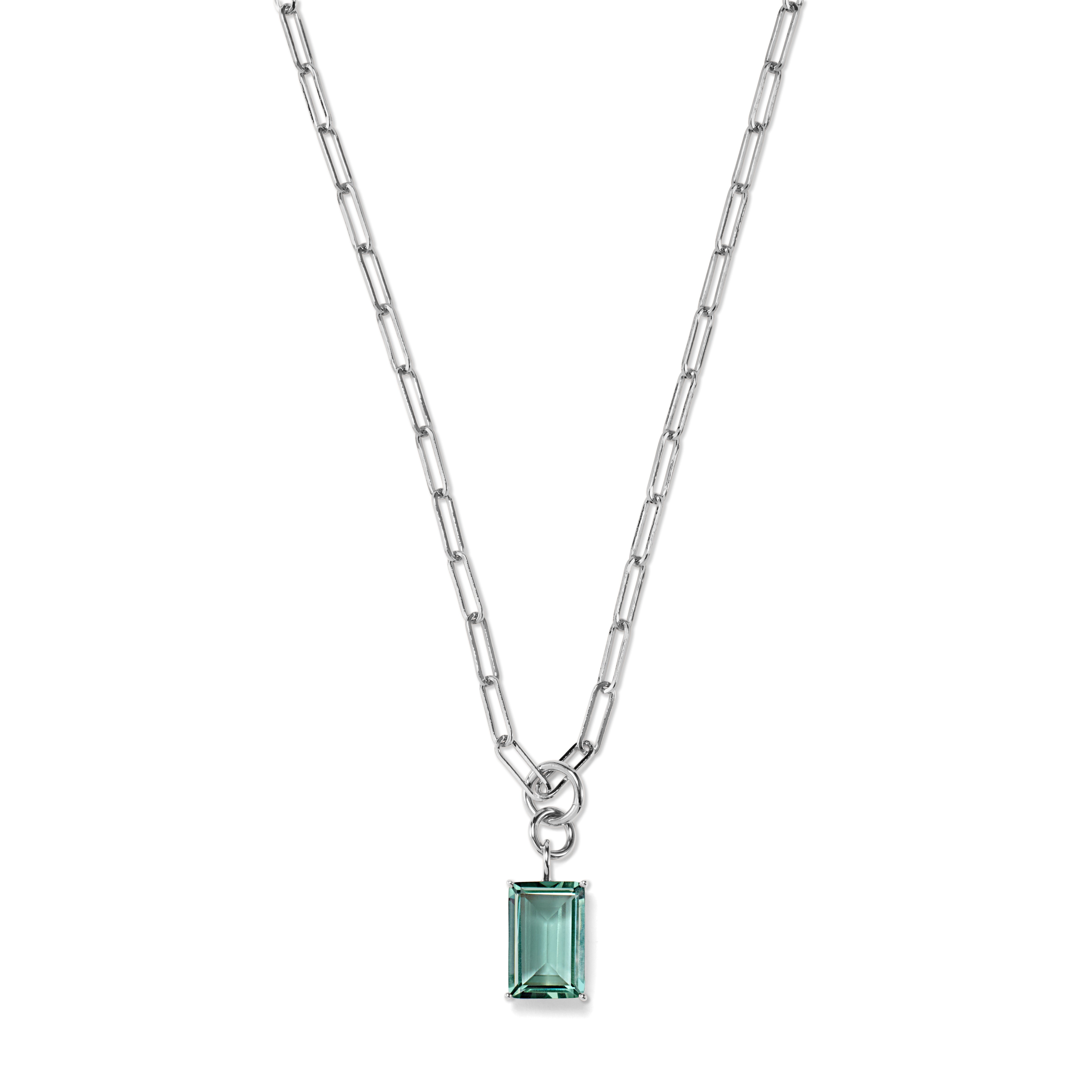 RUBY Necklace Prasiolith