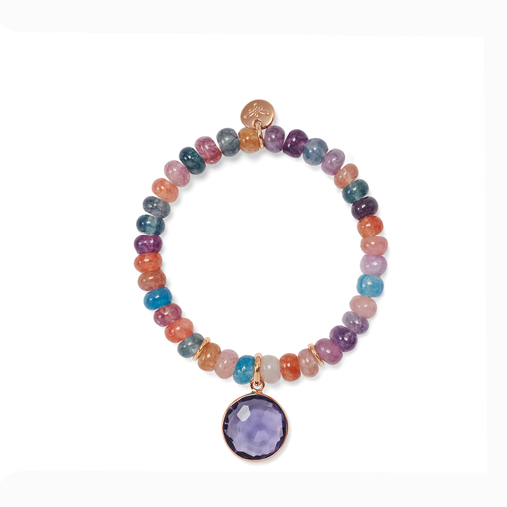 MILOU Bracelet roségold, sky