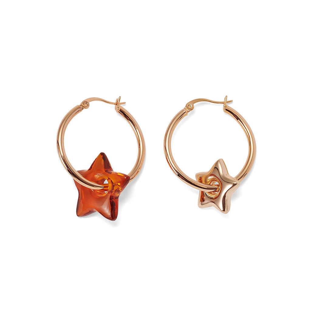 STELLA Earrings, Cognac Quarz