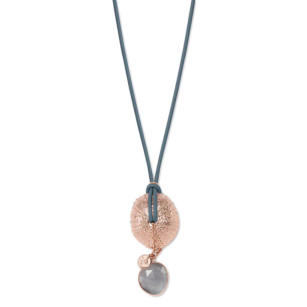 SOL Necklace roségold, blue