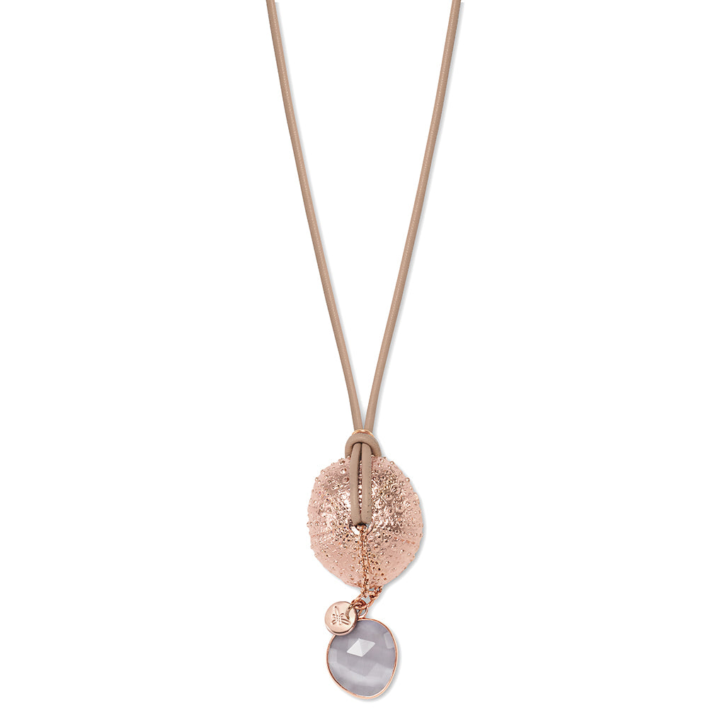 SOL Necklace roségold, puder
