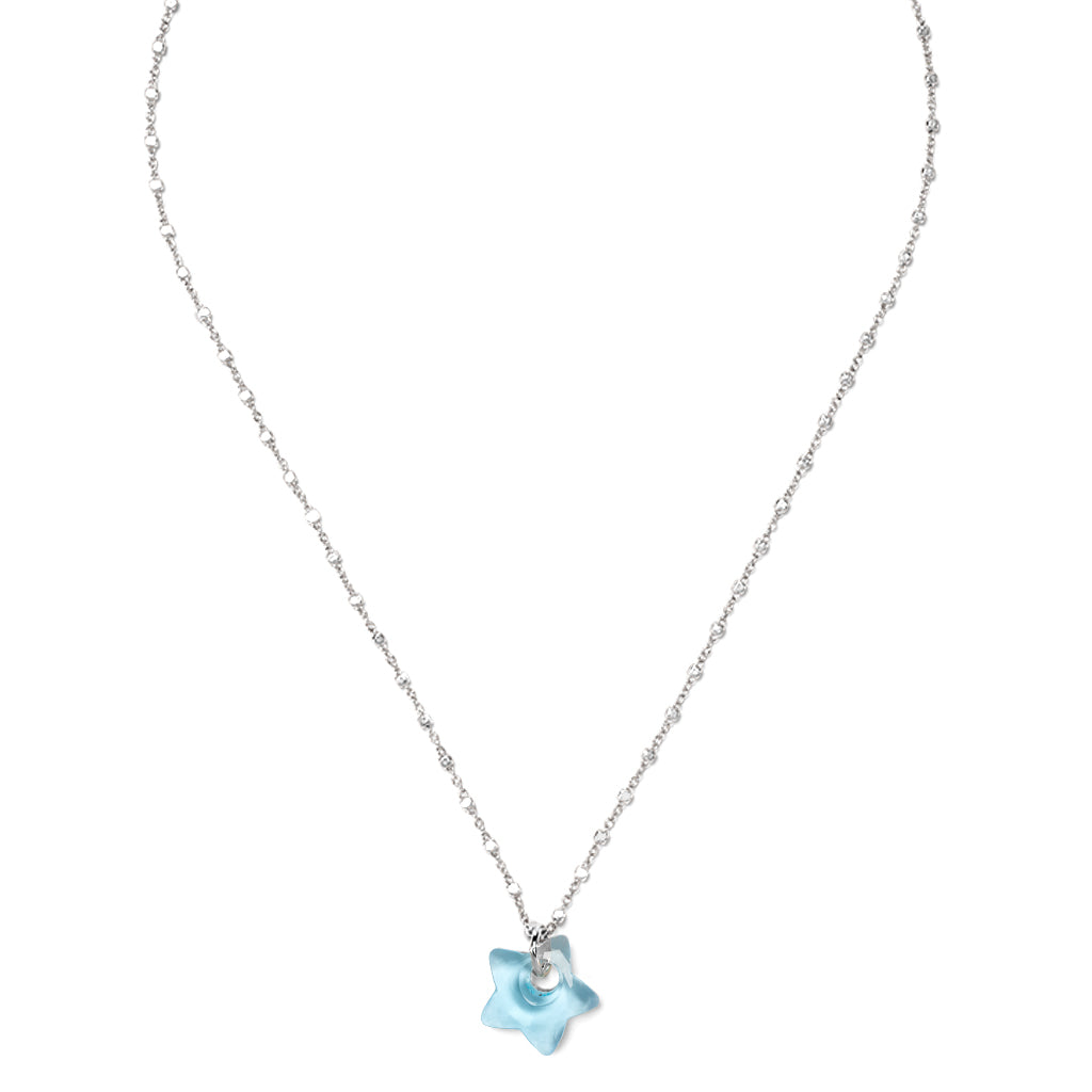 SMILE STAR Necklace Aquamarin