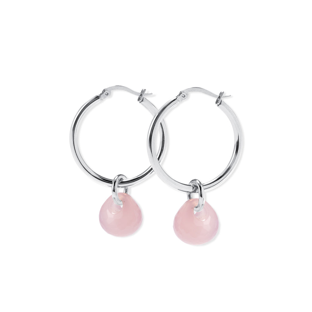 CHLOÉ Earrings, Rosenquarz