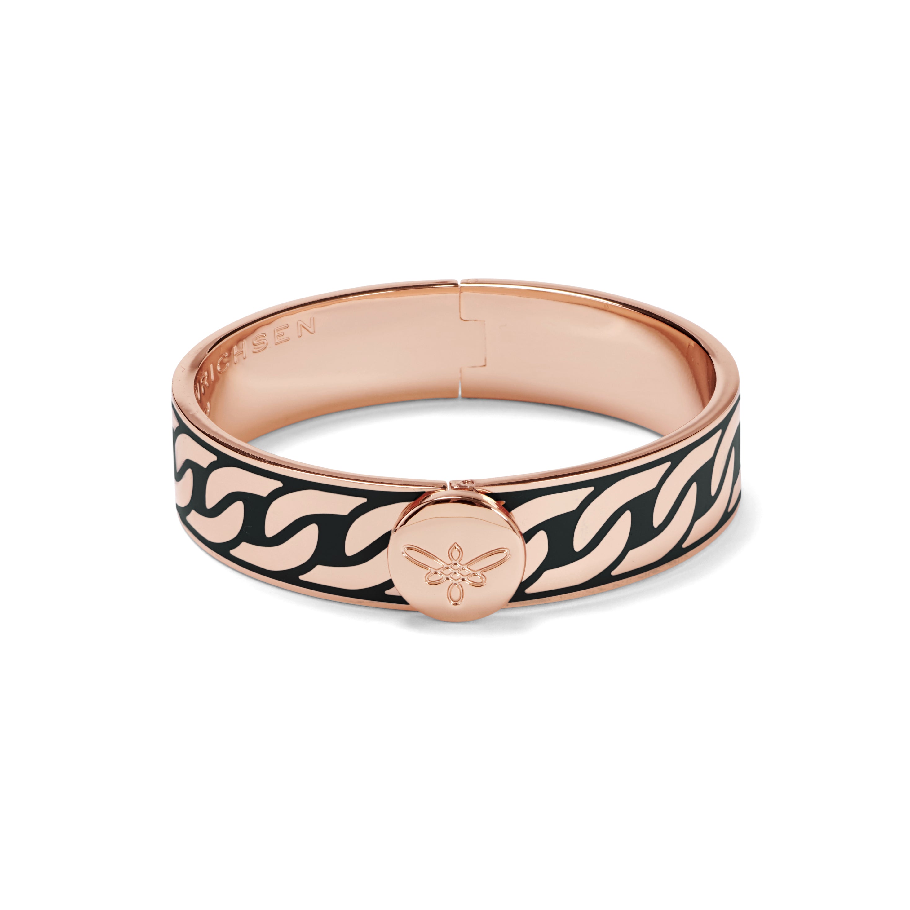 EMILIA CHAIN Bangle roségold, graphit