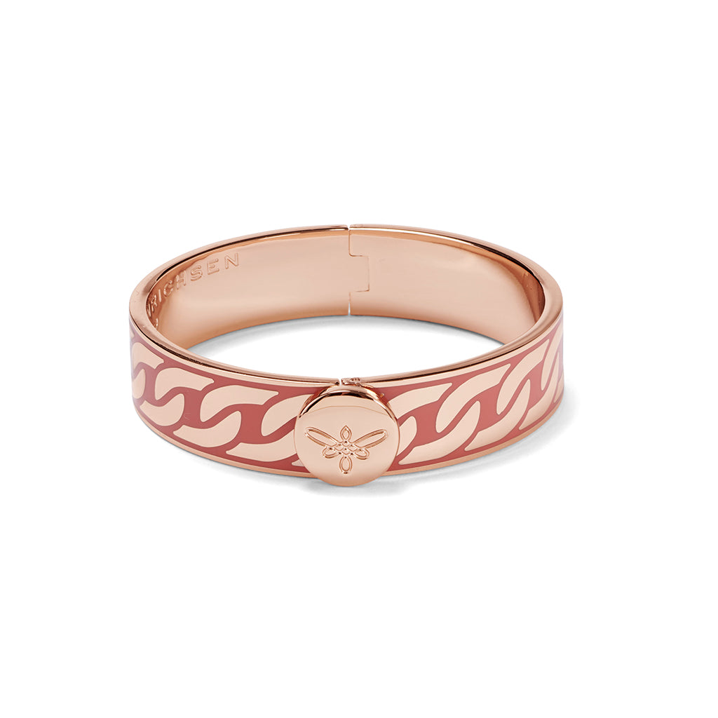 EMILIA CHAIN Bangle roségold, coral