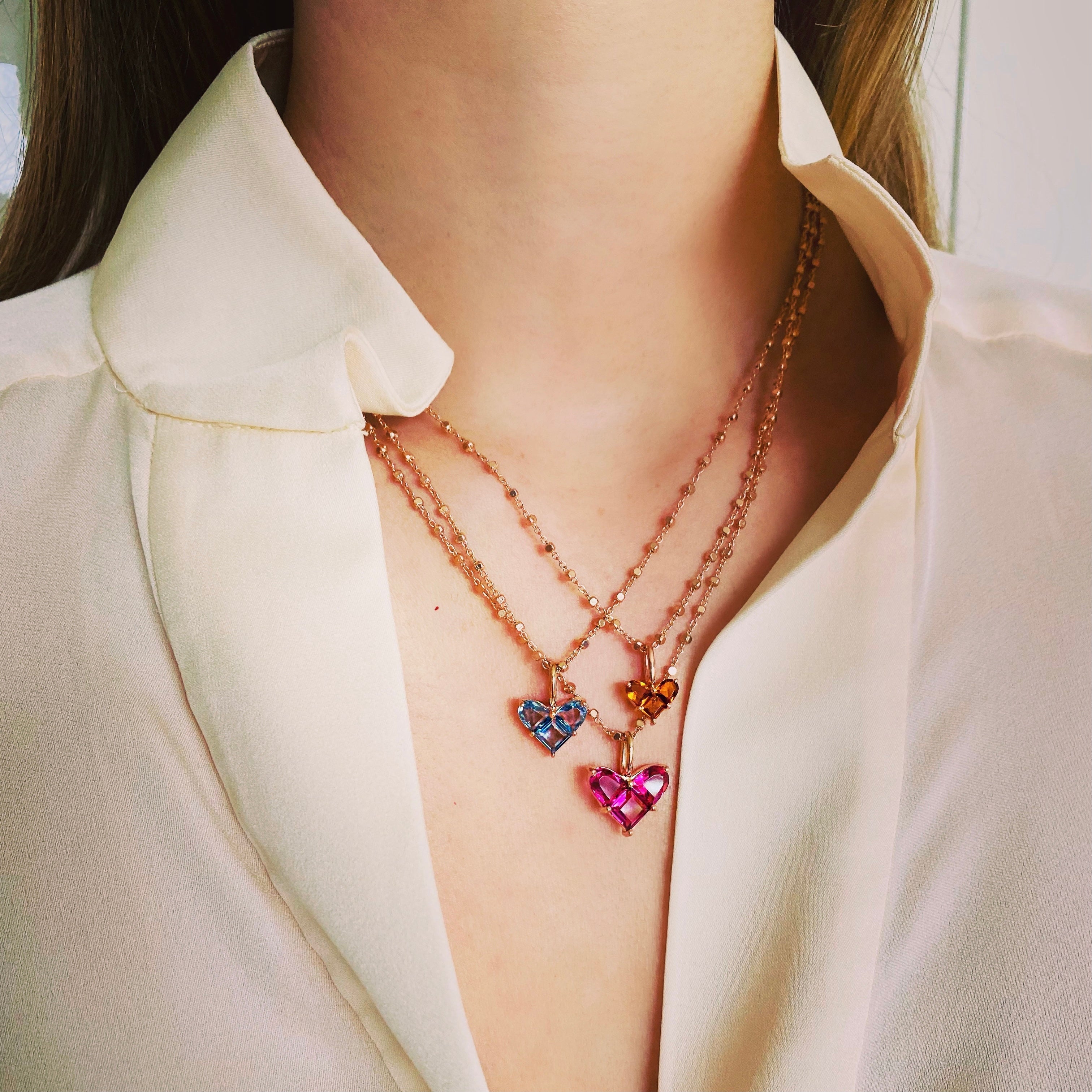 L♡VE Necklaces Rosenquarz