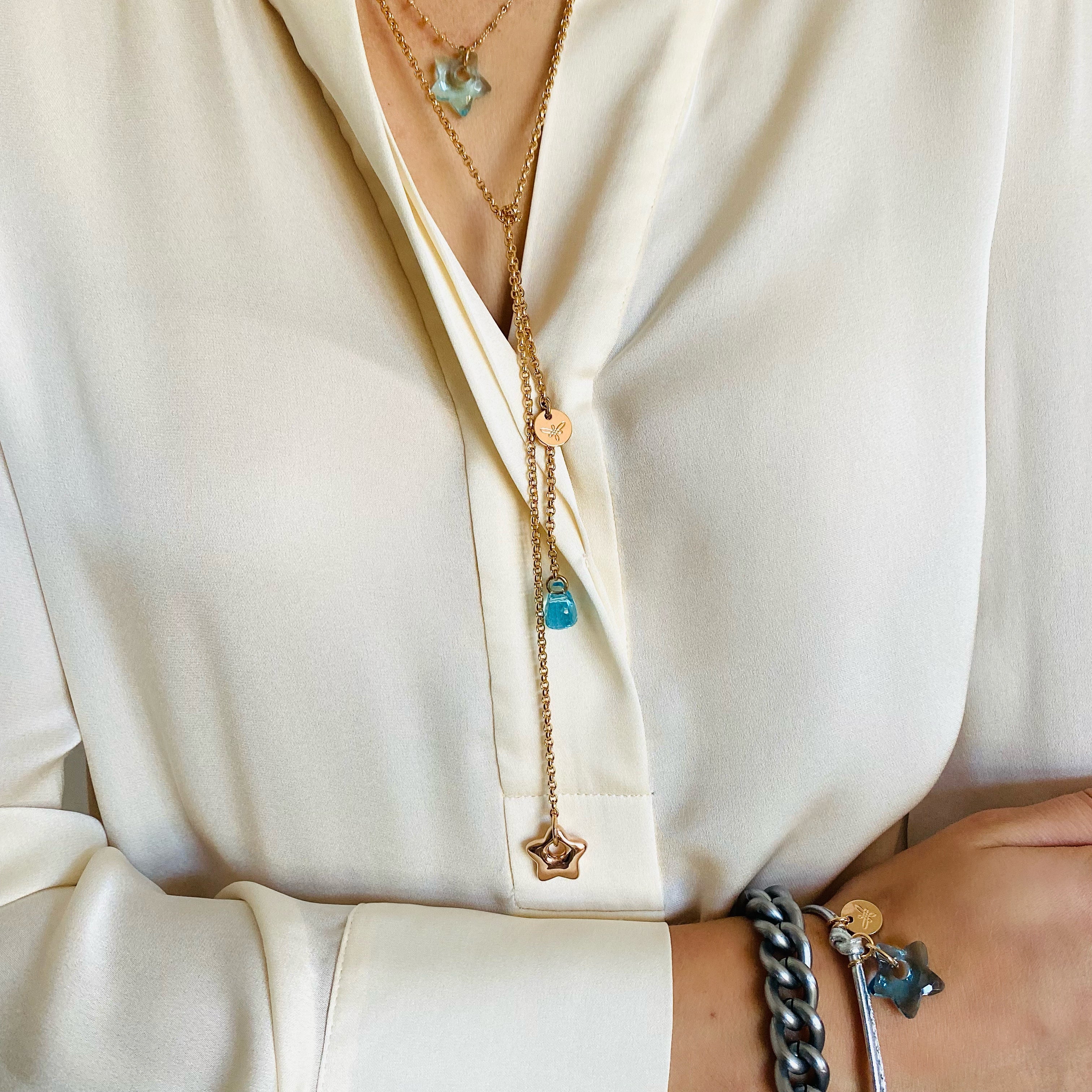 CHIARA Necklace Aquamarin